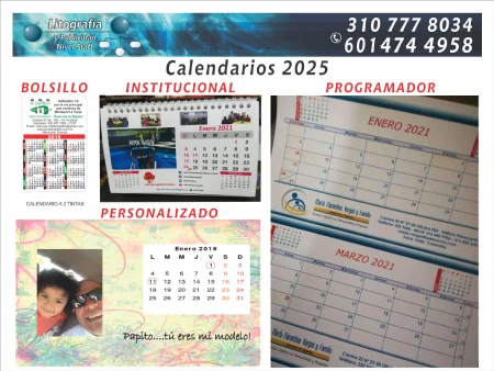 imprenta calendarios