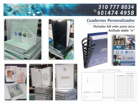 Imprenta cuadernos personalizados